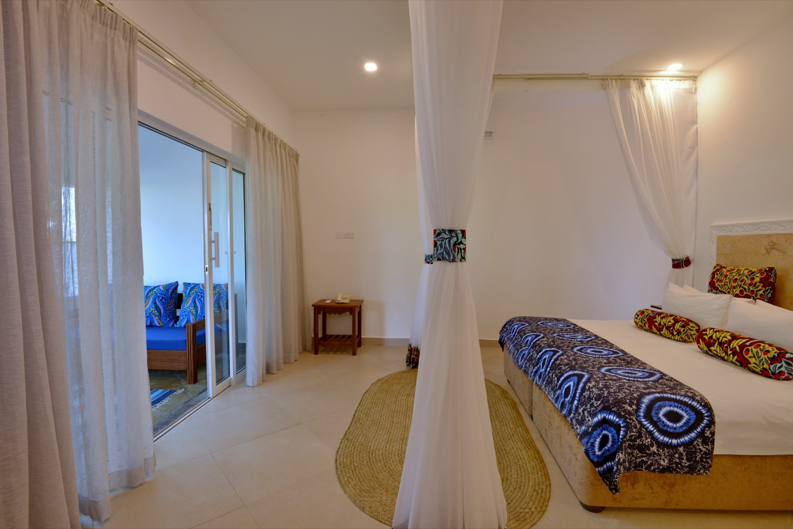 A Garden Suite terrace at Mnarani Beach Club